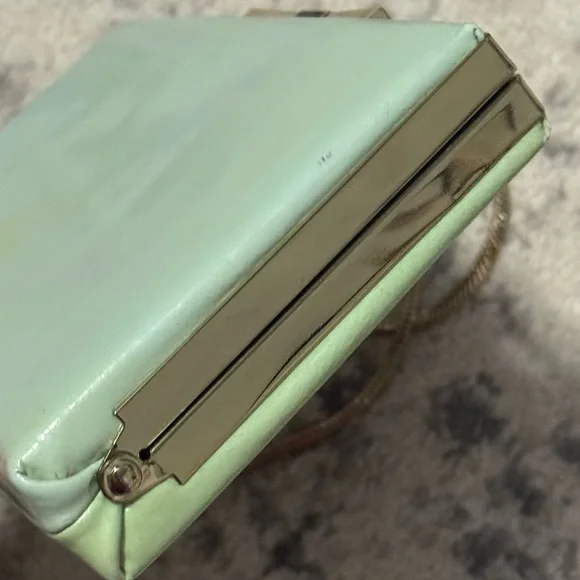 Kate Spade RARE Samira Radio Mint Green Clutch Crossbody - Picture 15 of 16